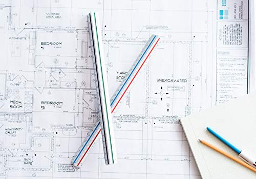image for FEQM Architectural Scale Ruler (Imperial) and Engineer Scale Ruler Set
