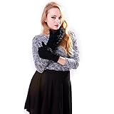 HDE Women’s Winter Gloves Crochet Twist Cable Knit Hand Warmer Mittens