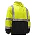 New York Hi-Viz Workwear H8312 Men's ANSI Class 3 High Visibility Class 3 Sweatshirt, Hooded Pullover, Knit Lining, Black Bottom (Lime, XX-Large)