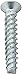Small Parts 0412LTF Steel Thread Rolling Screw for Plastic, Zinc Plated, 82 Degree Flat Head, Star Drive, #4-20 Thread Size, 3/4
