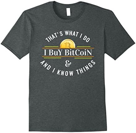 Mens Buy Bitcoin Miner Logo Shirt Litecoin T shirt Miners Gift Medium Dark Heather