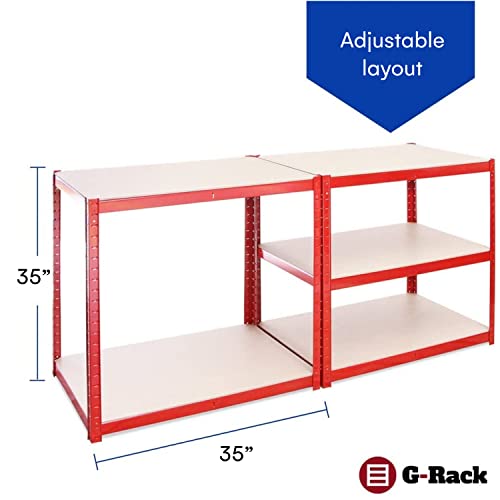 Garage Shelving Units 71" H x 35" L x 24" W Heavy Duty Racking