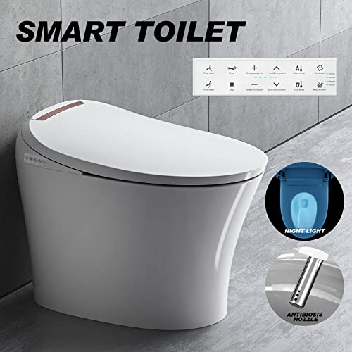 COSVALVE Smart Toilet,Bidet Toilet, Bidet Seat, Heated Seat with