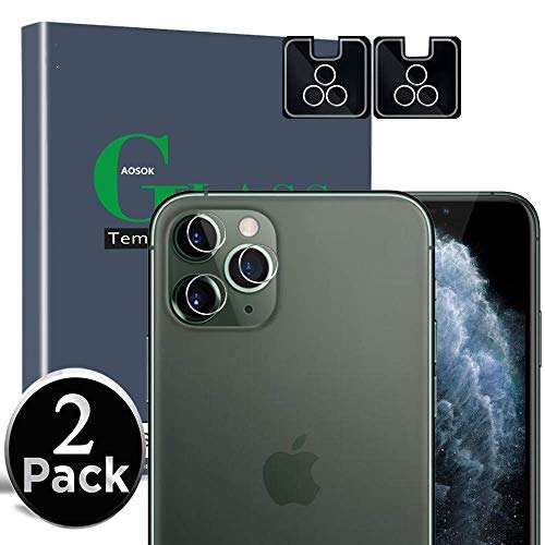 [2Pack] AOSOK Camera Protector for iPhone 11 Pro 5.8' /iPhone 11 Pro Max 6.5', Tempered Glass, Anti-Scratch, Ultra Thin, High Definition Camera Lens Protector with Lifetime Replacement Warranty (2pcs) - Thumbnail 6