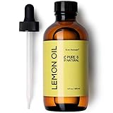 Eve Hansen Premium LEMON ESSENTIAL OIL 4 Oz SAFE FOR INGESTION 100% Pure Cold Pressed from Real Lemons No Additives Detox Your Body and Boost Fat Burning Naturally BUY WITH CONFIDENCE!