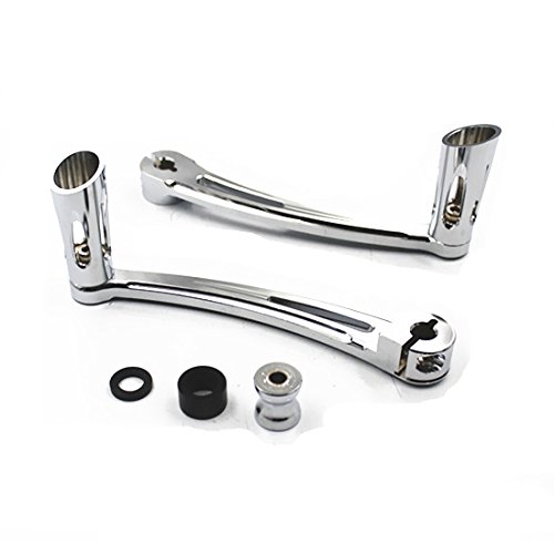 Chrome Deep Cut Brake Arm Kit Shift Lever Shifter Pegs For 14-UP Harley Electra Glide Street Glide Tri Glide Touring Motorcycle