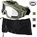 Lancer Tactical AERO 3mm Thick Dual Pane Lens Eye Protection Safety Goggle System ANSI Z87 1 Rated Industry Standard Panel Ventilated w/Anti-Scratch Shield Fully Adjustable