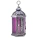 Gifts & Decor Antique Pewter Finish Enchanted Amethyst Candle Lantern