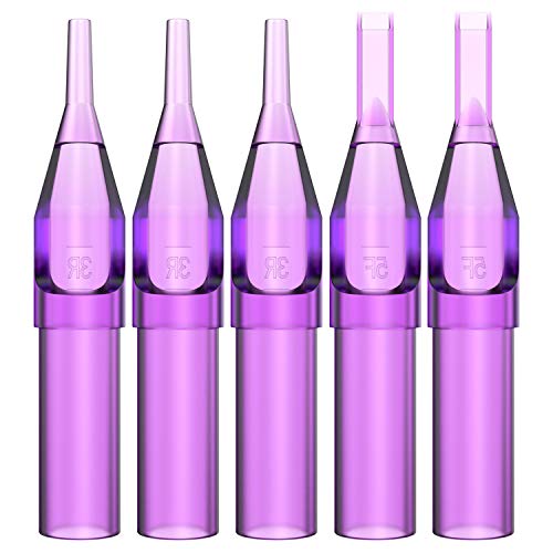 ITATOO 100pcs Tattoo Tips Assorted Size Disposable Tattoo Tips Tubes for 3RL 5RL 3RS 5RS 7RL 7RS 9RL 9RS 5MG 7MG 9MG Tattoo Needles Round Diamond Flat/Magnum Sterilize Plastic Tattoo Tips - Thumbnail 7