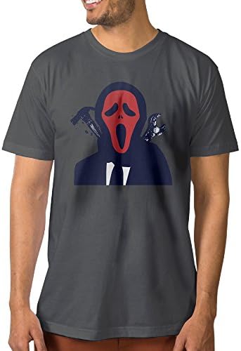 Halloween Red Mask Murderer DeepHeather For Men Crewneck Shirts