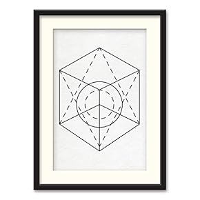 NWT Black Paper Framed Canvas Wall Art for...