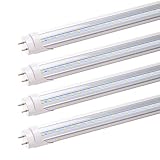 3FT T8 T10 T12 LED Tube Light - Romwish 36" 14W(30W-40W Equiv.) LED Light Bulbs, F30T8 CW Fluorescent Replacement, Dual-End Powered, 5000K Daylights, 1600LM, Ballast Bypass, Clear Cover(Pack of 4)
