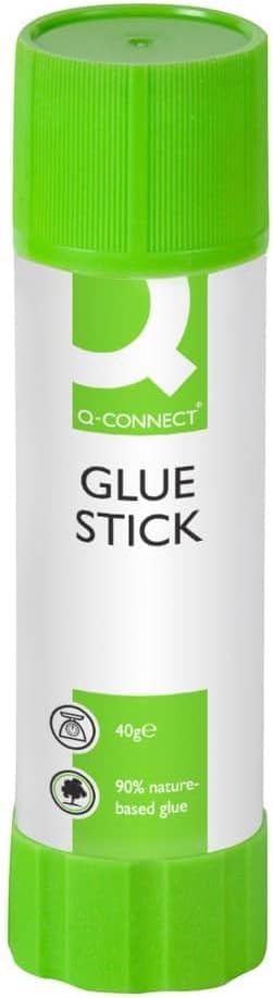 Q-Connect 40g Glue Stick Pack of 10 - Paper and Card Adhesive