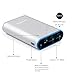 Lumsing 10050mAh Portable Charger External Battery Power Bank for iPhone SmartPhones Tablets (Silver)