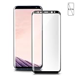 EverDigi Samsung Galaxy S8 plus Screen Protector, Tempered Glass, 3D Full Screen Coverage, Anti-Scratch Curved Edge, Ultra Clear 9H Hardness, Black