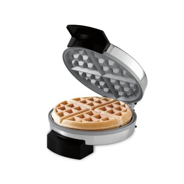 Oster Titanium Infused DuraCeramic Belgian Waffle Maker, Chrome
