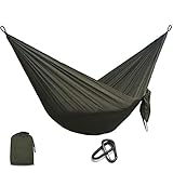 M-Mansnt Portable Nylon Parachute Hammock Camping Survival Hunting Leisure Hamac Travel Double Person Hamak