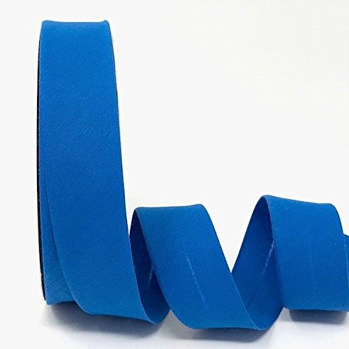 Byetsa Azure Blue 30mm Polycotton Bias Binding on a 25m Roll