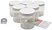Clear 16 oz Plastic Jars with White Lids (6 pk) with Balm Jar - PET Round Refillable Containers