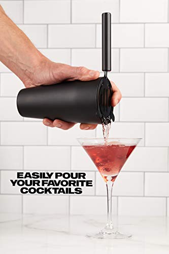 9-teiliges Cocktail-Shaker-Barkeeper-Set mit Ständer, Boston-Shaker, Rührlöffel, Stößel, Messbecher, Netz und normalem Sieb, Likörausgießer und mehr professionellen Bar-Werkzeugen – Bild 4