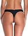 RELLECIGA Women's Triple Strappy Black Bikini Bottoms Thong Size Small