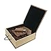 LONMAX Walnut Wood USB Flash Drives 16GB with Cloth Gift Box USB Flash Disk for Gift (16GB, Walnut+Linen)