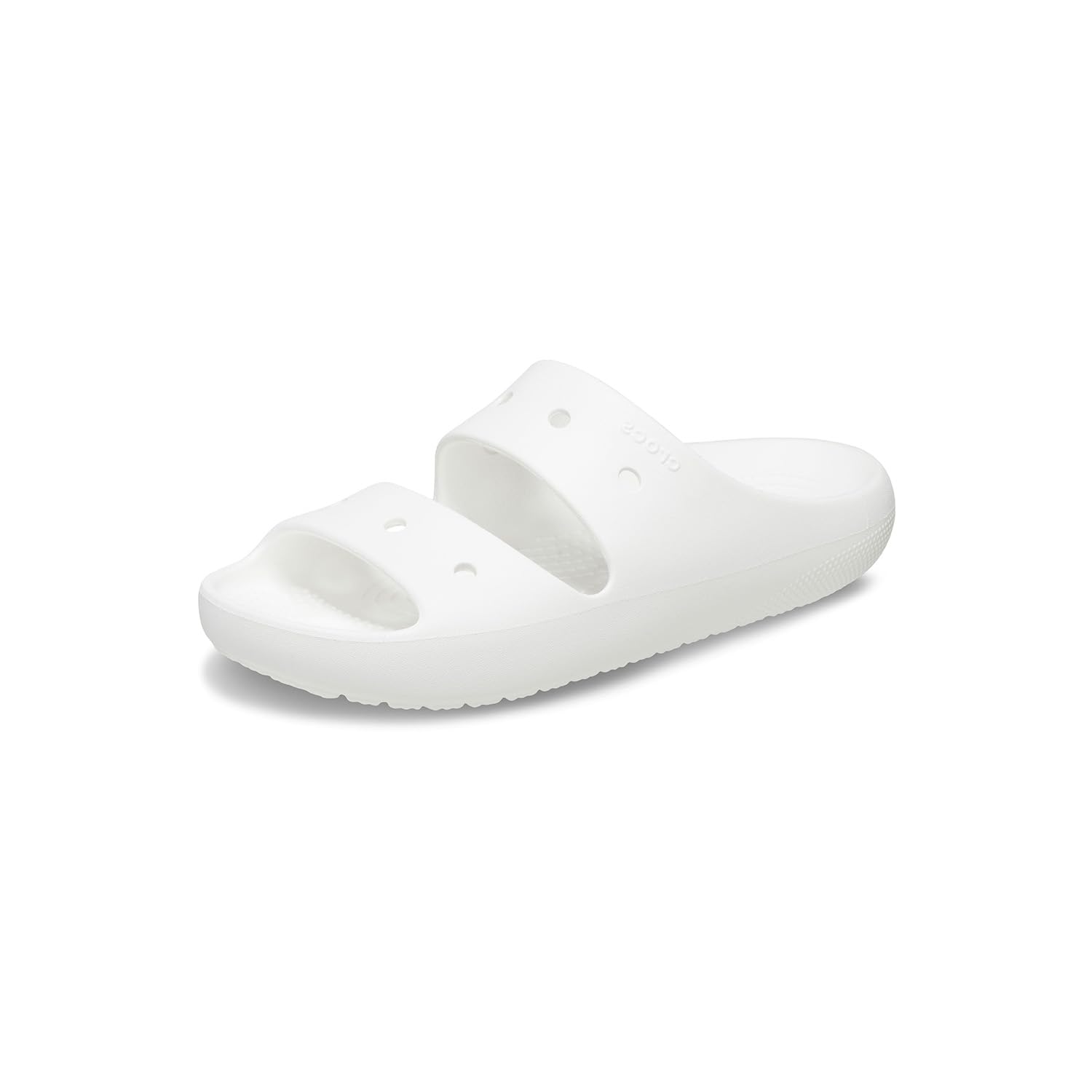 Photo 1 of ** dirty on bottom ** Crocs Classic Sandal V2 - Unisex Sandals - Waterproof - Thermoplastic EVA and TPU Upper - Vegan Construction White Men's 6, Women's 8 Medium