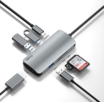 Adaptador Hub Macbook Pro/Air Usb C Tipo C USB3.0 Hdmi 4k Kingo T1015