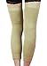 1 Pair Adults Elder Winter Long Stretchy Leg Warmers Arthritis Tendonitis Windproof Thermal Knee Brace Leg Sleeves Support Over-Knee Socks Legging for Ski Dance Yoga Cycling Motorcycle (Beige)