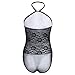 YiZYiF Mens Lingerie Jumpsuit Lace Sissy Pouch Transparent Panties Underwear