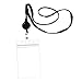 Lanyard with ID Badge Holder and Retractable Badge Reel 5 Pack for Key, ID Card, Name Tag, Credit Card, Business Card, Access Card Holder by NATUREBELLE