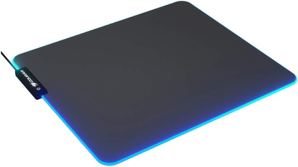 Cougar NEON RGB Medium Smooth Cloth Gaming Mouse Pad, 350L x 300W mm