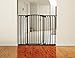 Dreambaby Chelsea Extra Tall and Wide Auto Close Security Gate in Black with Extensions