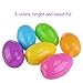 Unomor Jumbo Plastic Easter Eggs Containers for Filling Specific Treats, Easter Party Favor, Easter Eggs Hunt, Basket Stuffers Filler, Classroom Prize Supplies, Assorted Colors, Pack of 12