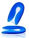 U-Shaped Heel Cushion, Silicone Plantar Fasciitis Pad for Heel Spur/Instant Pain Relief by Toe Glow
