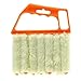 Aremazing Washable Venetian Blind Slat Dust Cleaner Air Conditioner Duster Clean Brush (Orange + Beige)