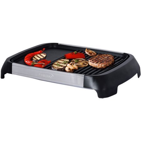 Brentwood Select TS-641 1200 Watt Electric Indoor Grill & Griddle, Stainless Steel