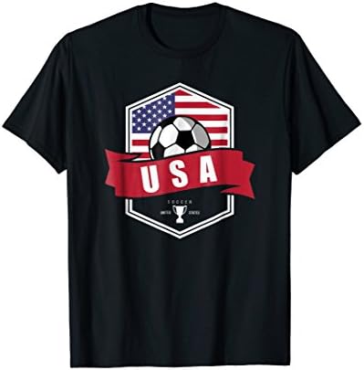 USA Soccer Team T Shirt American Patriotic Fan Player Cup