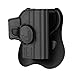 CYTAC Outside The Waistband Belt Holster Compatible with Glock 42, Tactical Polymer Pistol Gun Holster with 360° Adjustable-Right Handed