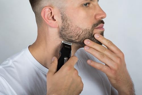 Mustache & Beard Tondeuse sans fil, peigne-guide réglable 6 en 1