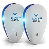 Ultrasonic Pest Mosquito Repellent Plug Control by EverPest - Professional Home (2 Pack) Electronic Indoor Repeller - Repels Away Fleas, Bugs, Rodents, Roaches, Mice, Insect, Ants, Spiders, Rats