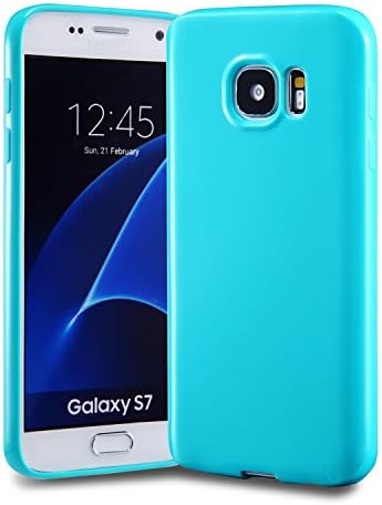 technext020 Galaxy S7 Turquoise Case, Galaxy S7 Case Silicone Protective Back Cover Slim Fit Samsung Galaxy S7 Bumper