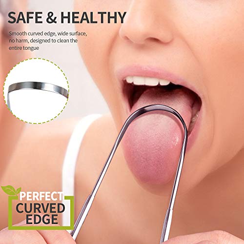 Tongue Scraper, YGDZ Stainless Steel Effective Tongue Cleaner Dental Scraper Professional