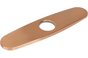 Copper Deck Plate Overall Length 10" Commercial Kitchen Sink Faucet Hole Cover Deck Plate Escutcheon-Akicon
