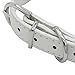 Wellbro Deluxe Fashion Spikes and Rhinestones Studded PU Leather Dog Collar, Adjustable Bullet Rivets Pets Collar, Durable and Soft, 16.8