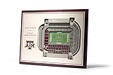 NCAA Texas A&M Aggies 5-Layer Stadiumviews 3D Wall Art, Standard Version, 17