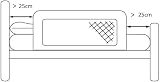 Safetots Narrow Bed Rail White 90cm x 40cm Toddler Bed Guard view 4