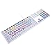 HRH Avid Pro Tools Functional Shortcuts Hot Keys Design Silicone Keyboard Skin Cover for iMac Keyboard G6 with NumberPaid Number pad A1243 MB110LL/B and MB110LL/A[US/EU Layout]