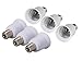 (6-PACK) SpiritLED E17 to E26 / E27 Socket Adapter,Intermediate base E17 to Standard Medium base E26 E27 Converter (White Color-6pcs /Pack)