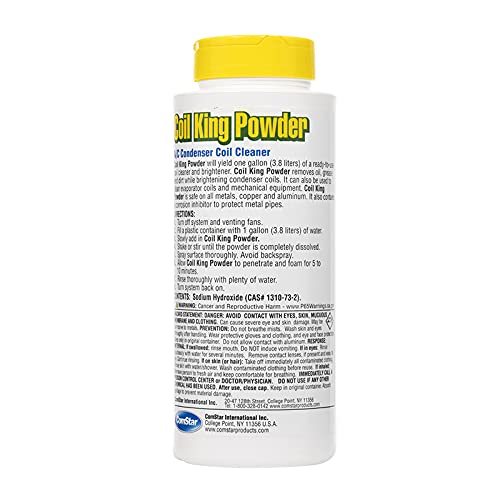 ComStar Coil King Powder, Cleaner For External Condenser Coils, NonAcid, Heavy Duty, Easy To
